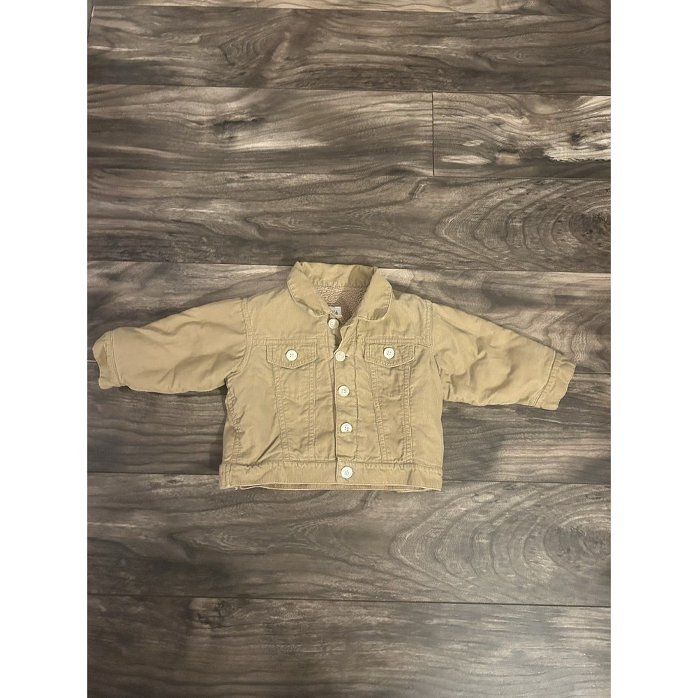 Gap Corduroy Chore Jacket Infant 6-12 Months‎ Brown Sherpa Lined 535